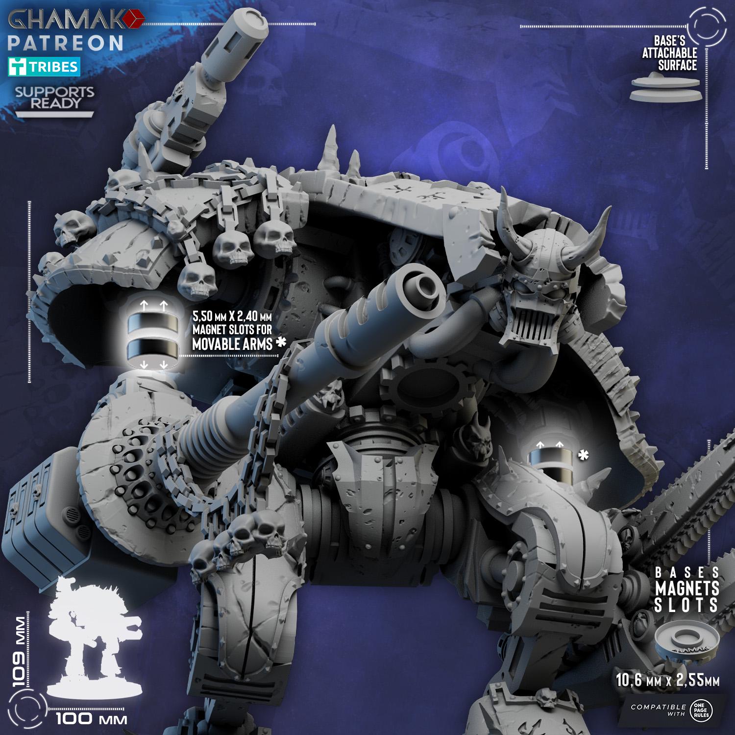 Hell Hound | Ghamak | 3d Printed Tabletop Wargames Model