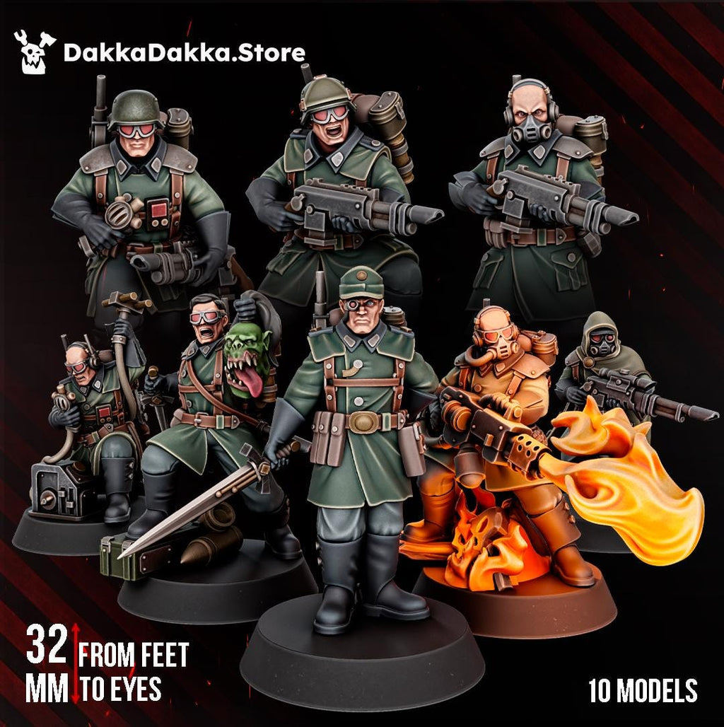 Doomsday Infantry Squad | DakkaDakkaStore Resin Proxies for Table Top Wargaming
