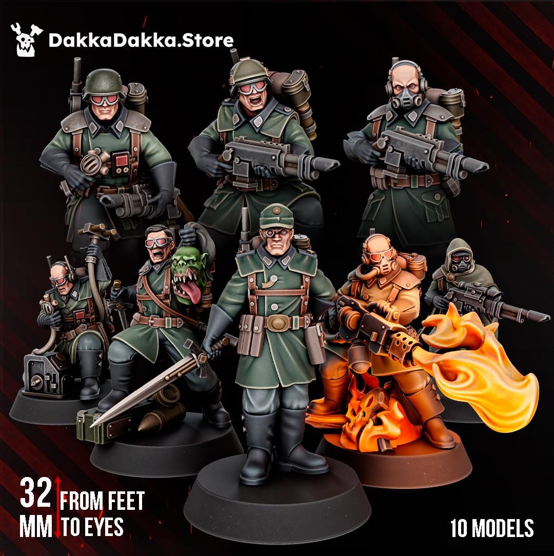 Doomsday Infantry Squad | DakkaDakkaStore Resin Proxies for Table Top Wargaming