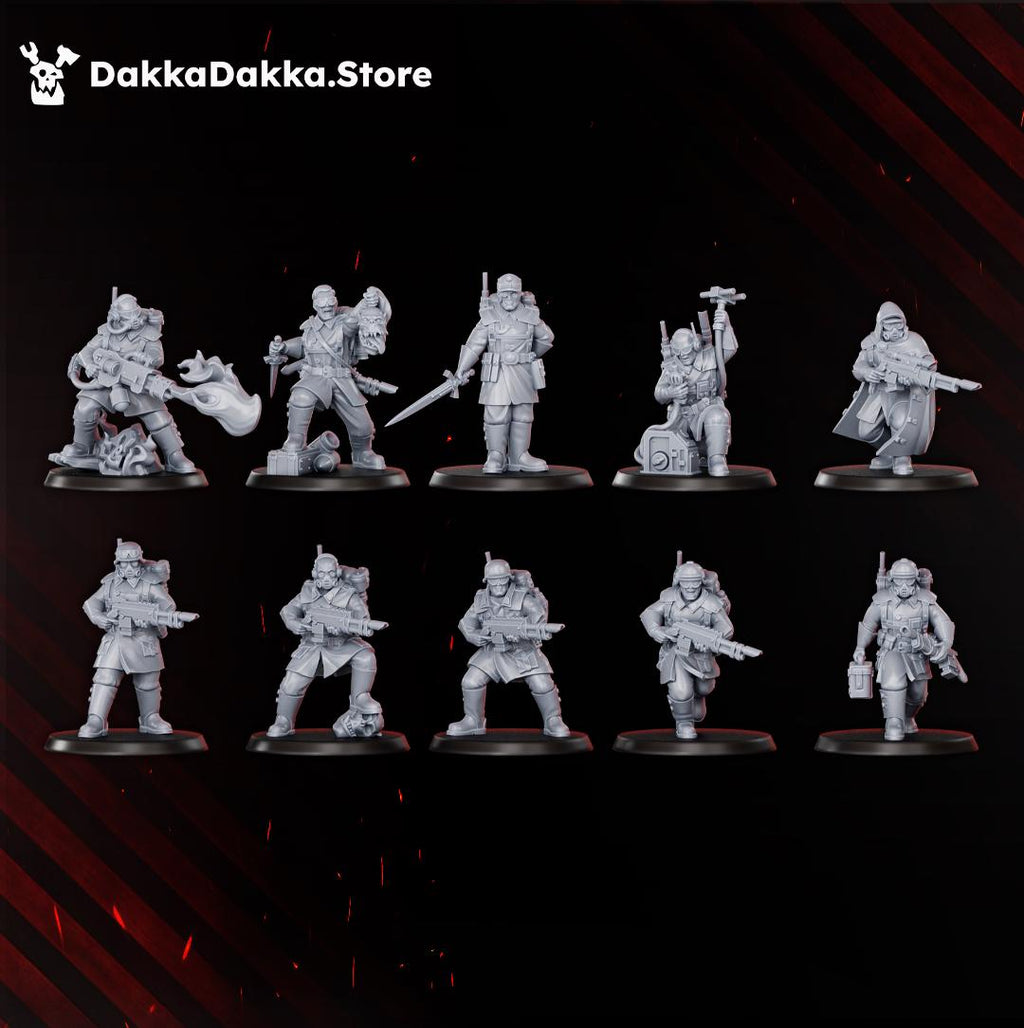 Doomsday Infantry Squad | DakkaDakkaStore Resin Proxies for Table Top Wargaming