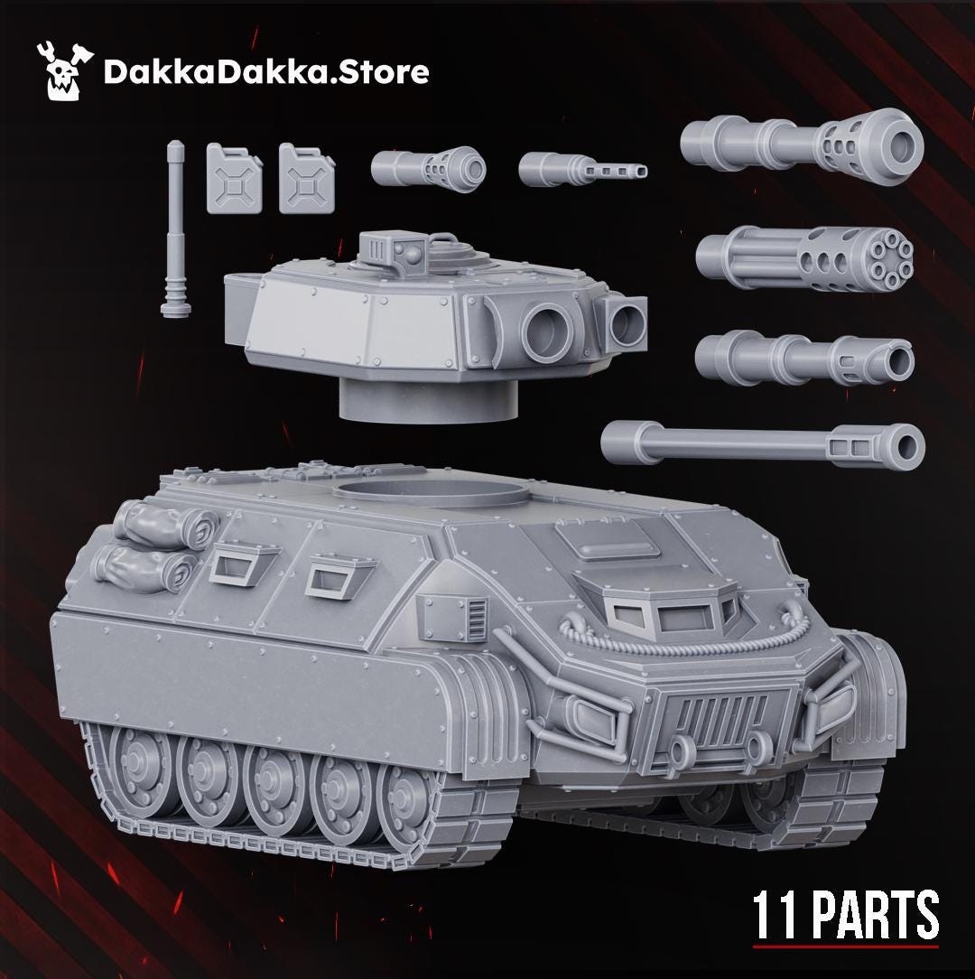 Saber WAV S-6 APC | DakkaDakka | 3d Printed Tabletop Wargames Model