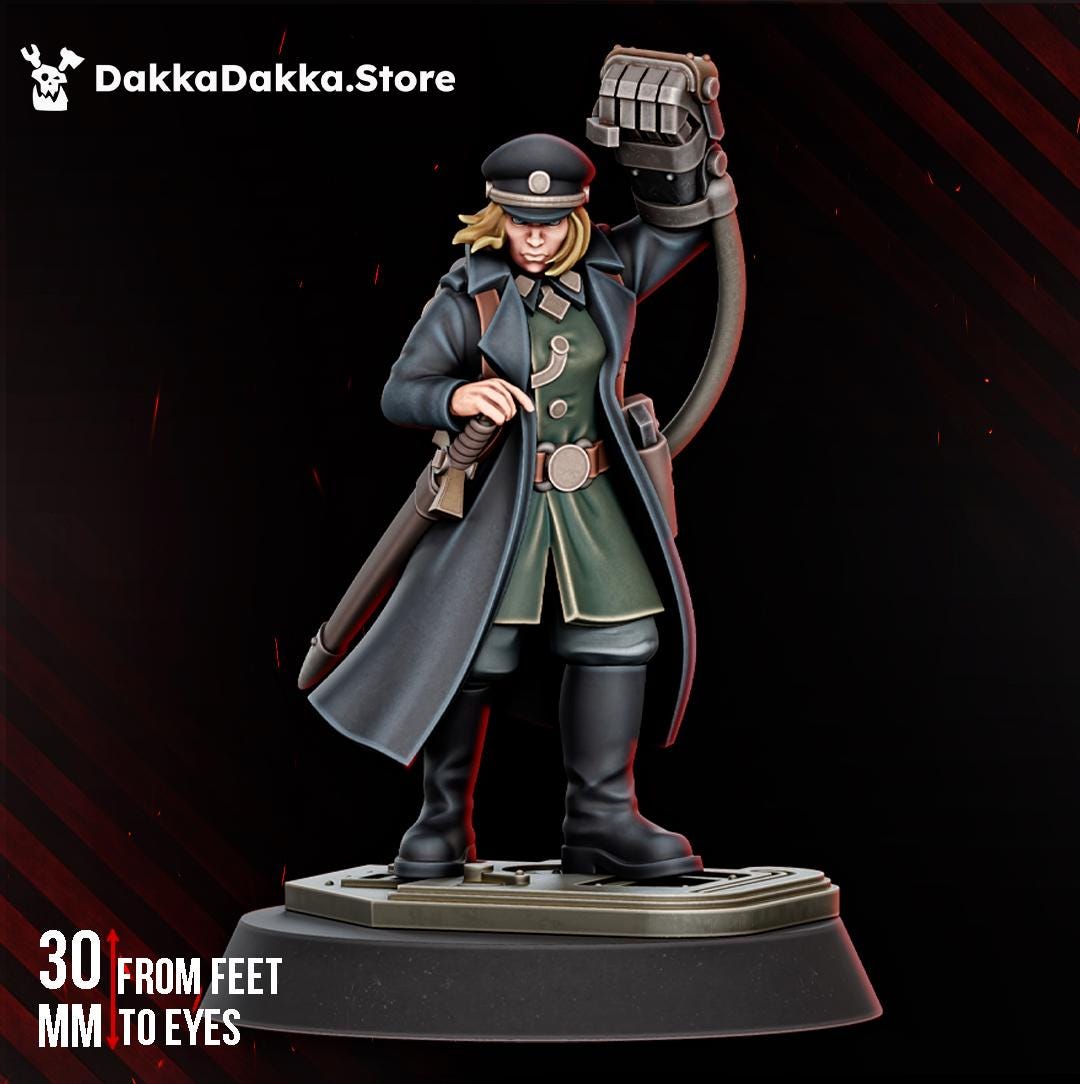 Dawnguard Commissar | DakkaDakkaStore Resin Proxies for Table Top Wargaming