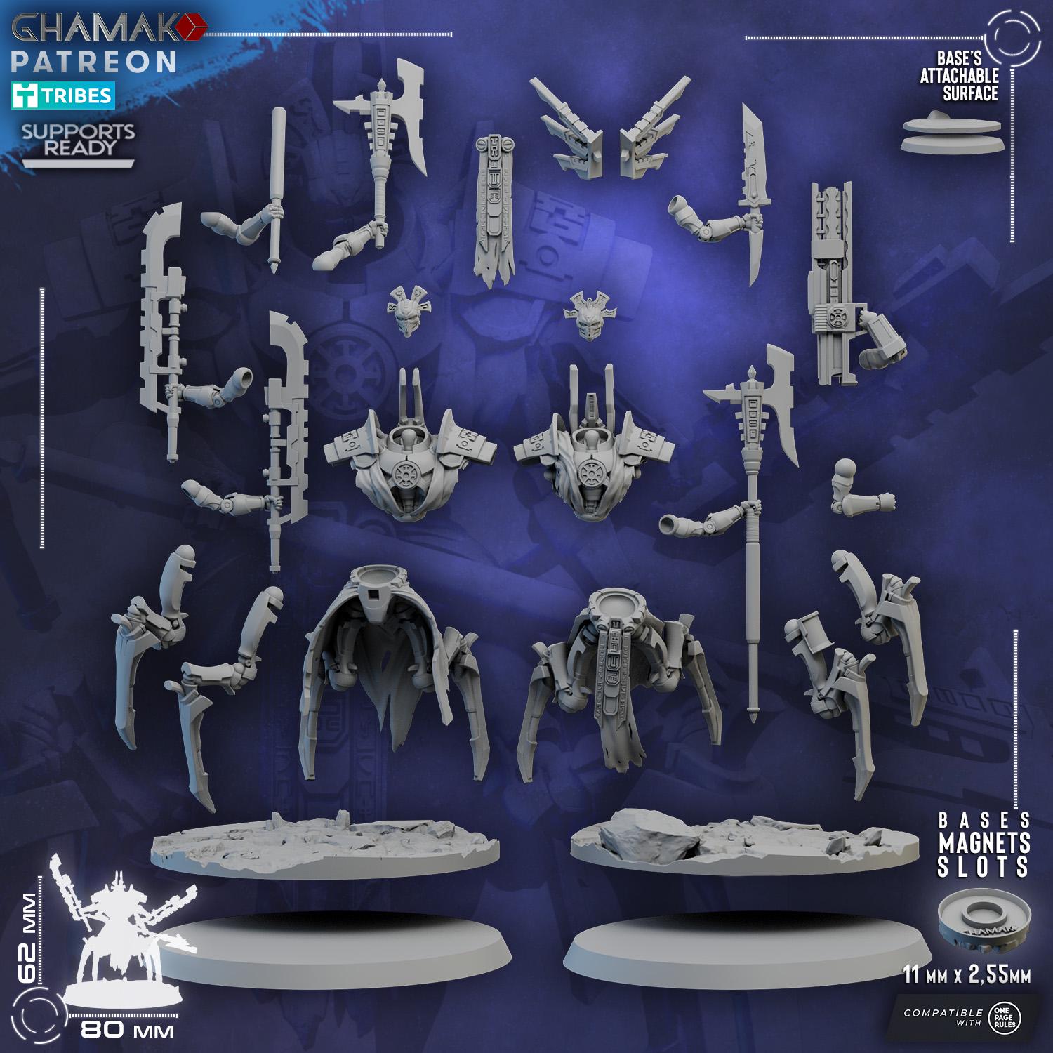 Lord Tzavron & Lord Tzavior | Ghamak | 3d Printed Tabletop Wargames Models