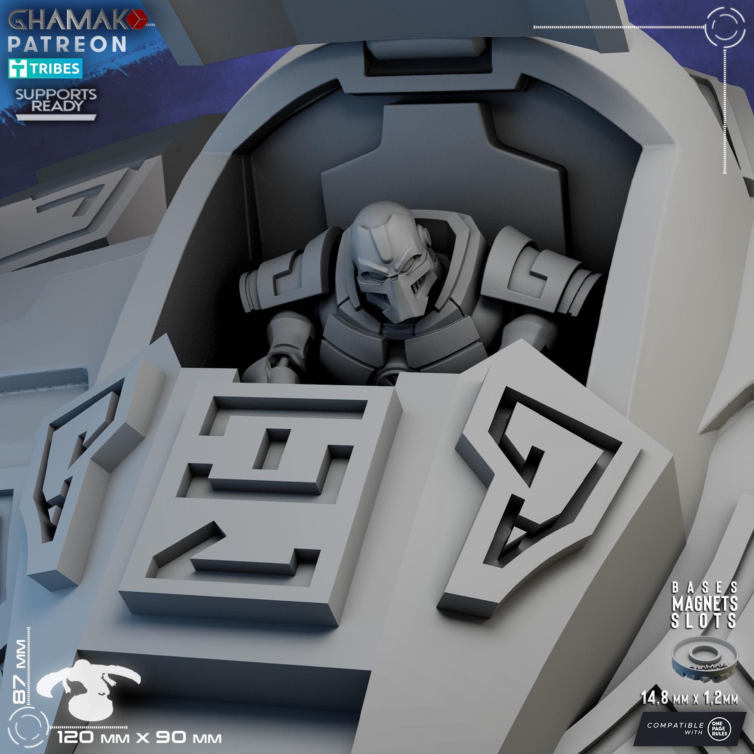 Moon Shadow | Ghamak | 3d Printed Tabletop Wargames Model