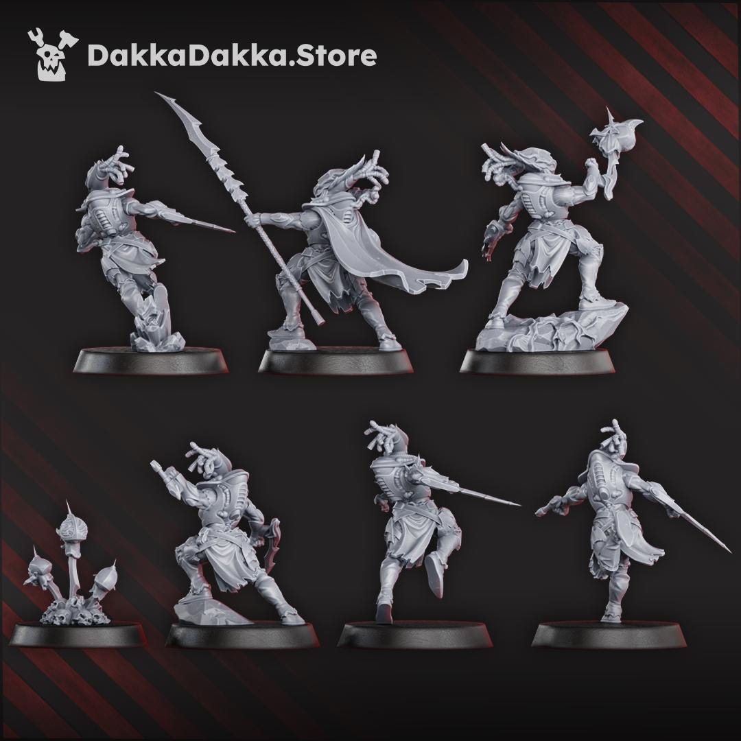 Spacelair Coven of Squallers Squad | DakkaDakka | 3d Printed Tabletop Wargames Miniatures