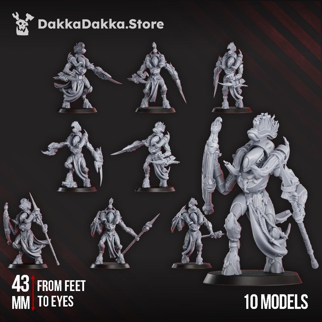 Spacelair Fighters Squad | DakkaDakka | 3d Printed Tabletop Wargames Miniatures