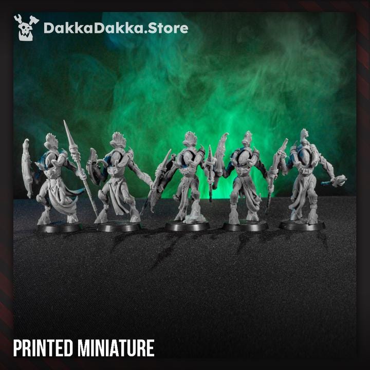 Spacelair Fighters Squad | DakkaDakka | 3d Printed Tabletop Wargames Miniatures