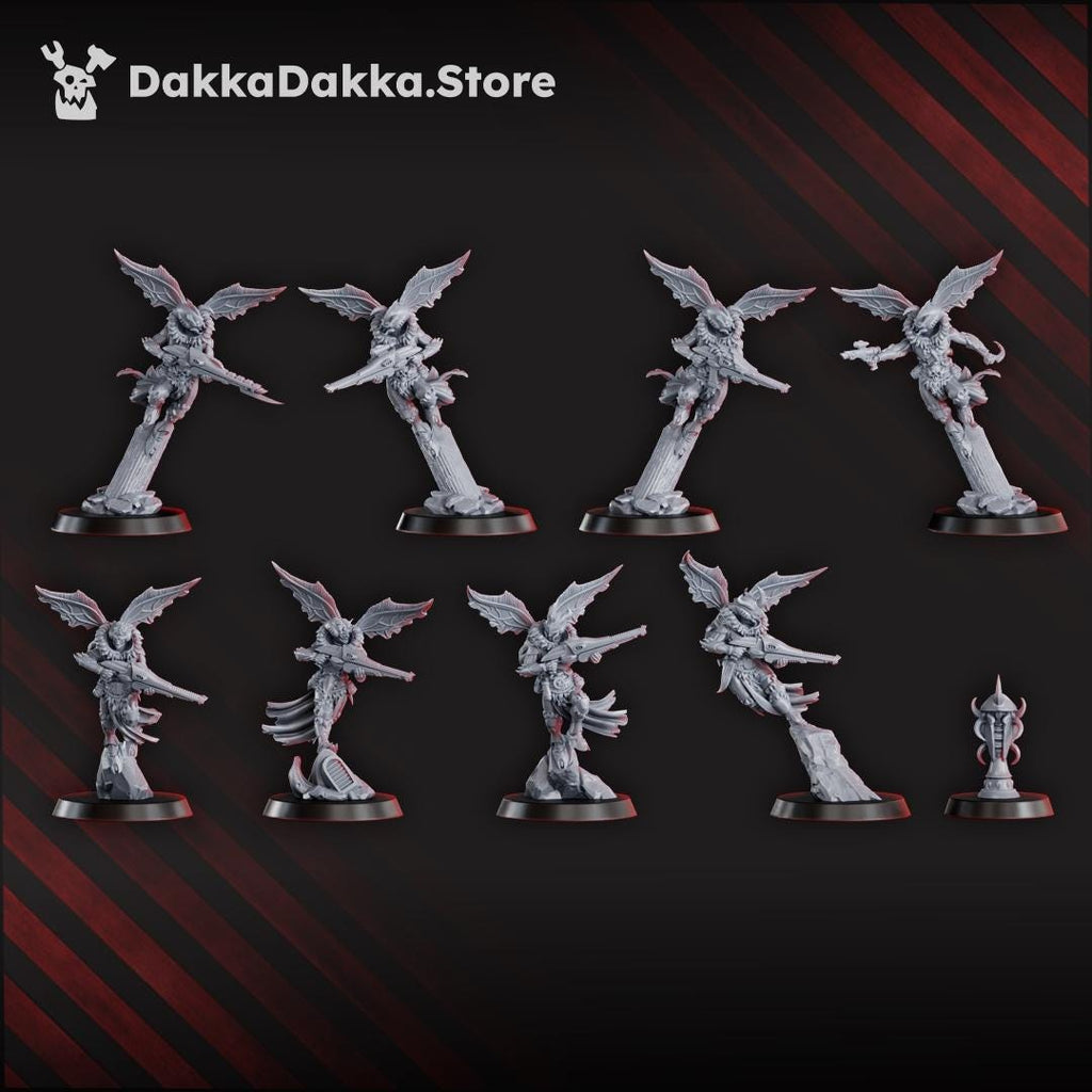 Spacelair Airborne Anchorites Squad | DakkaDakka | 3d Printed Tabletop Wargames Miniatures