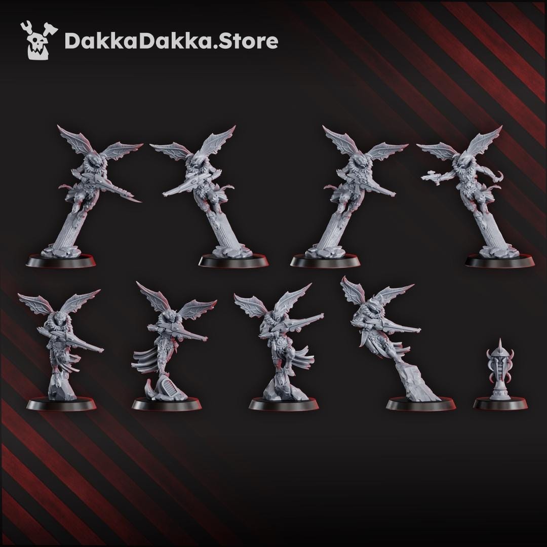Spacelair Airborne Anchorites Squad | DakkaDakka | 3d Printed Tabletop Wargames Miniatures