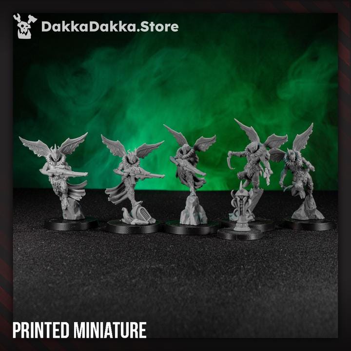 Spacelair Airborne Anchorites Squad | DakkaDakka | 3d Printed Tabletop Wargames Miniatures