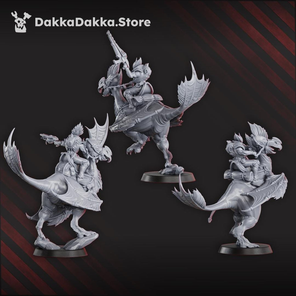 Spacelair Dinoriders Team | DakkaDakka | 3d Printed Tabletop Wargames Miniatures