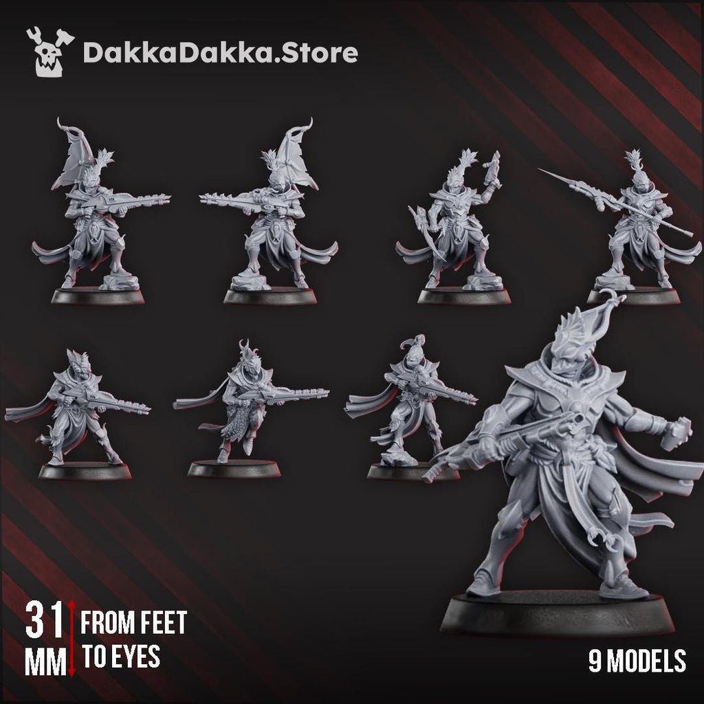 Spacelair Flamescale Squad | DakkaDakka | 3d Printed Tabletop Wargames Miniatures