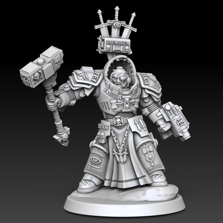 Silver Wardens Heavy Exterminatus | DMG Minis | 3d Printed Tabletop Wargames Models