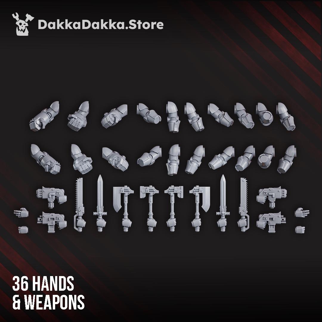 Space Knights (build kit) - Prime Armored Battleline Squad | DakkaDakkaStore | 3d Printed Tabletop Wargames Miniatures