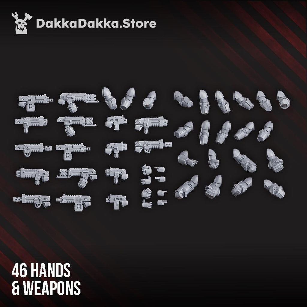 Space Knights (build kit) - Prime Armored Battleline Squad | DakkaDakkaStore | 3d Printed Tabletop Wargames Miniatures