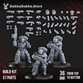 Space Knights (build kit) - Prime Armored Battleline Squad | DakkaDakkaStore | 3d Printed Tabletop Wargames Miniatures
