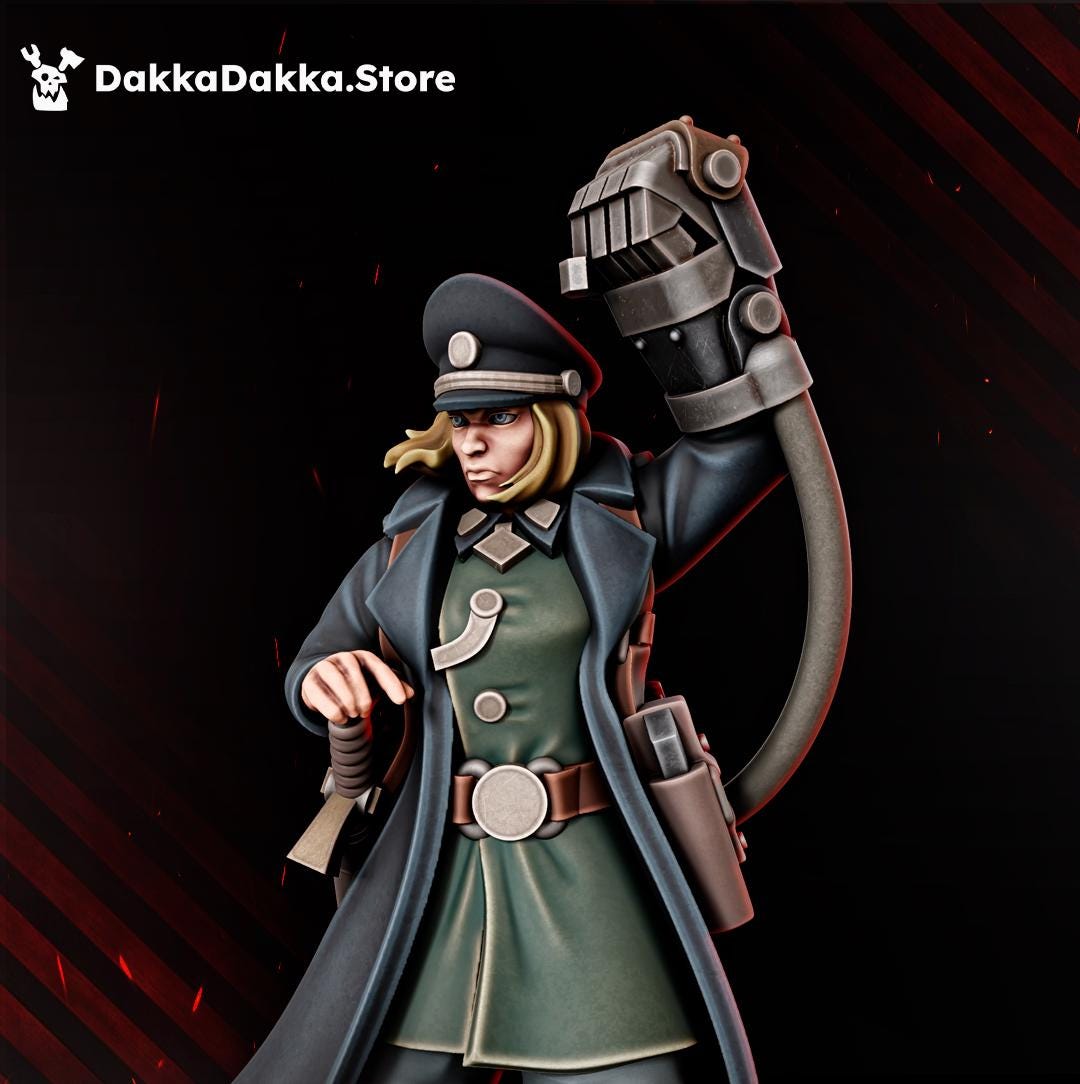 Dawnguard Commissar | DakkaDakkaStore Resin Proxies for Table Top Wargaming