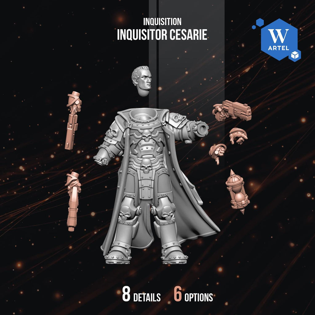 Inquisitor Cesarie | Artel W | 3d Printed Tabletop Wargames Model