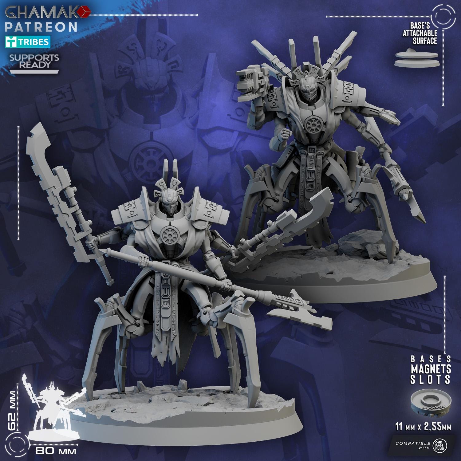 Lord Tzavron & Lord Tzavior | Ghamak | 3d Printed Tabletop Wargames Models