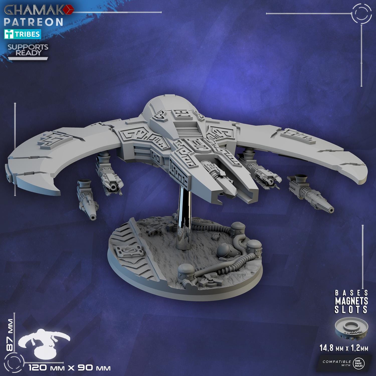 Moon Shadow | Ghamak | 3d Printed Tabletop Wargames Model