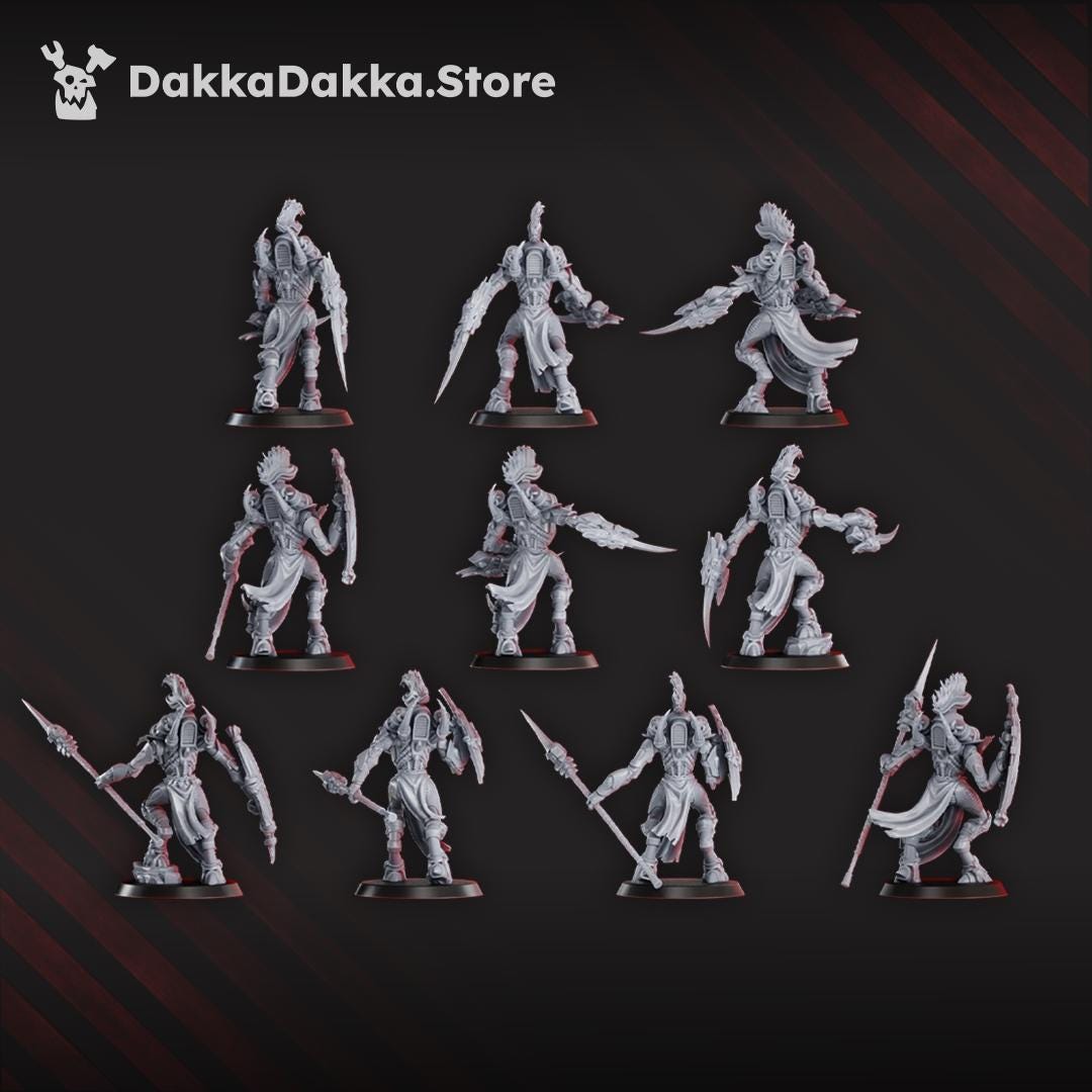 Spacelair Fighters Squad | DakkaDakka | 3d Printed Tabletop Wargames Miniatures