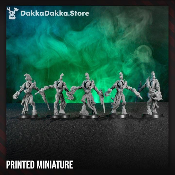 Spacelair Fighters Squad | DakkaDakka | 3d Printed Tabletop Wargames Miniatures