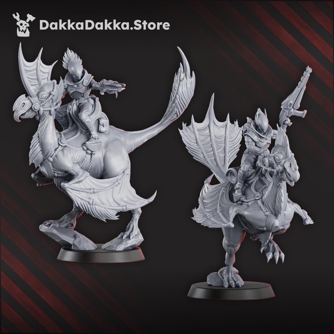 Spacelair Dinoriders Team | DakkaDakka | 3d Printed Tabletop Wargames Miniatures