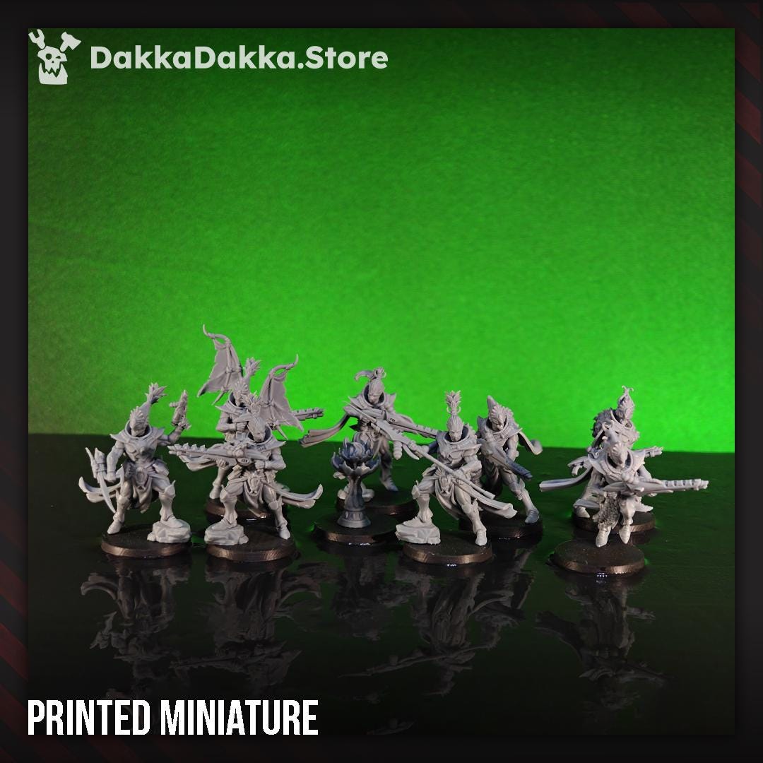 Spacelair Flamescale Squad | DakkaDakka | 3d Printed Tabletop Wargames Miniatures