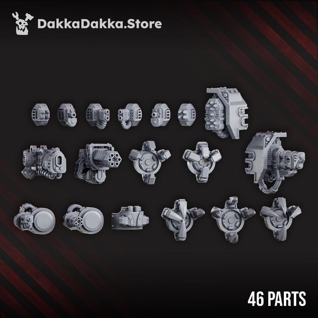 Space Knights Heavy Walker by DakkaDakka | 3d Printed Tabletop Wargames Miniature