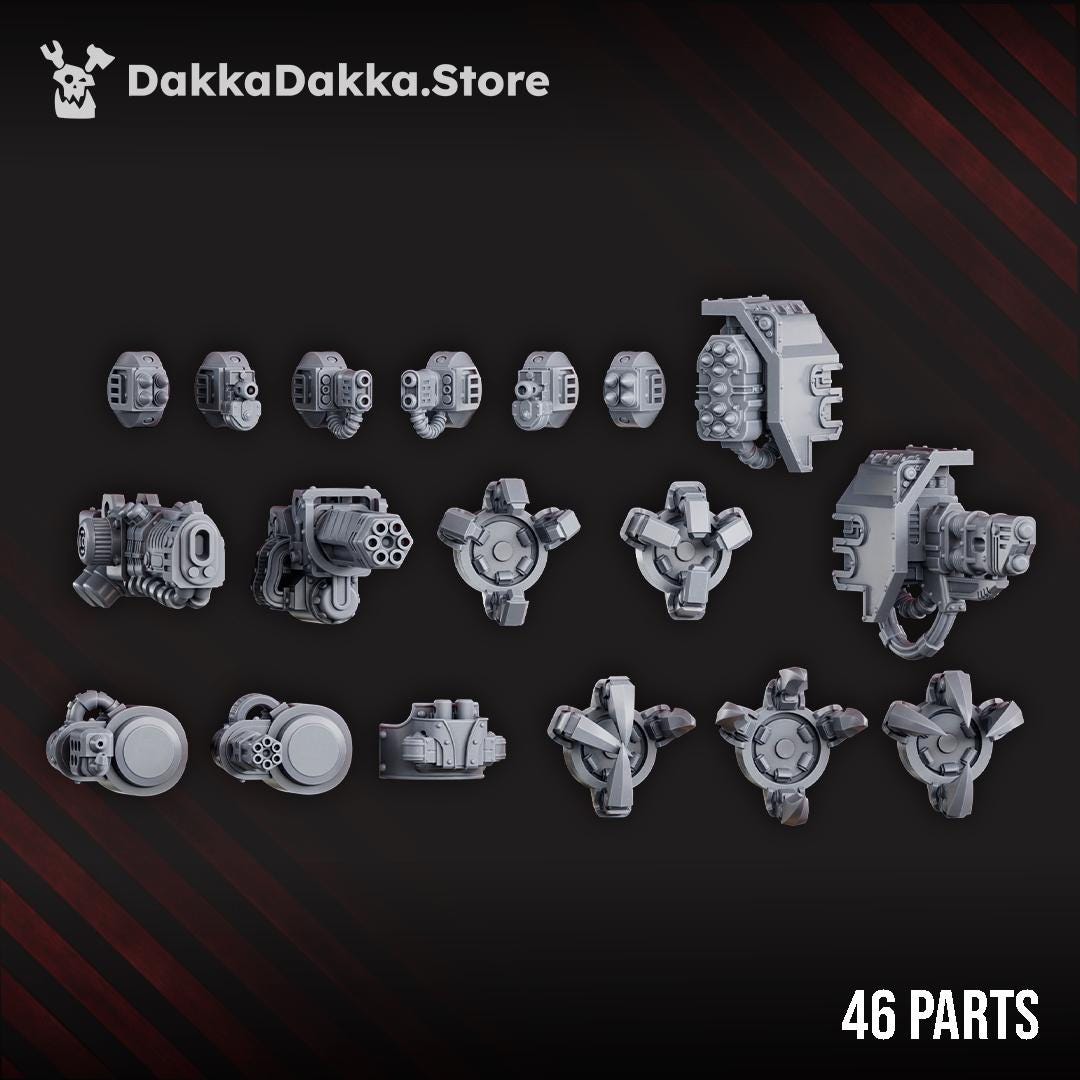 Space Knights Heavy Walker by DakkaDakka | 3d Printed Tabletop Wargames Miniature