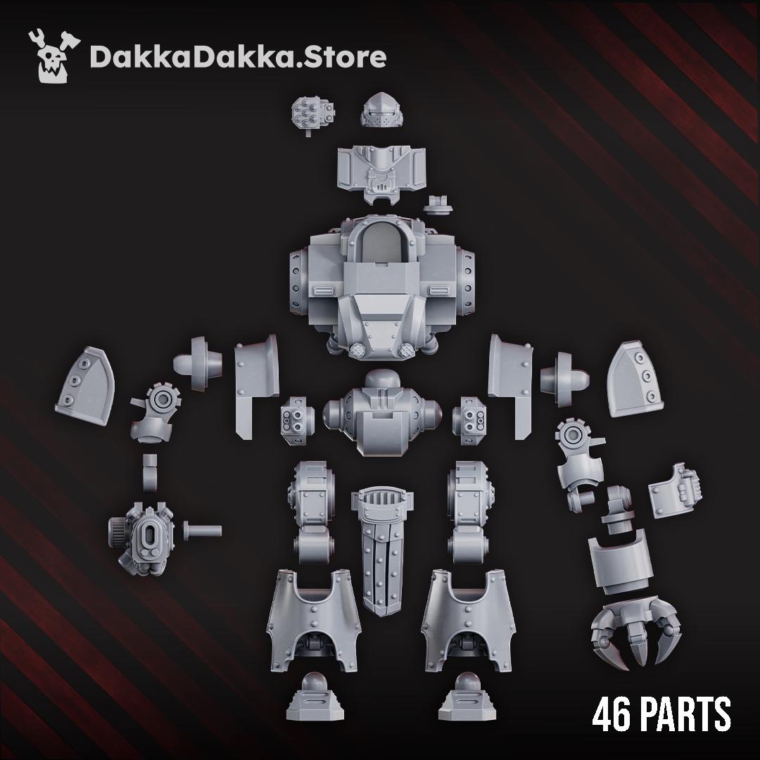 Space Knights Heavy Walker by DakkaDakka | 3d Printed Tabletop Wargames Miniature