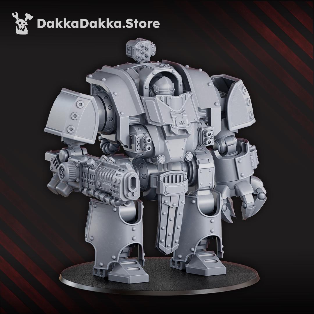 Space Knights Heavy Walker by DakkaDakka | 3d Printed Tabletop Wargames Miniature