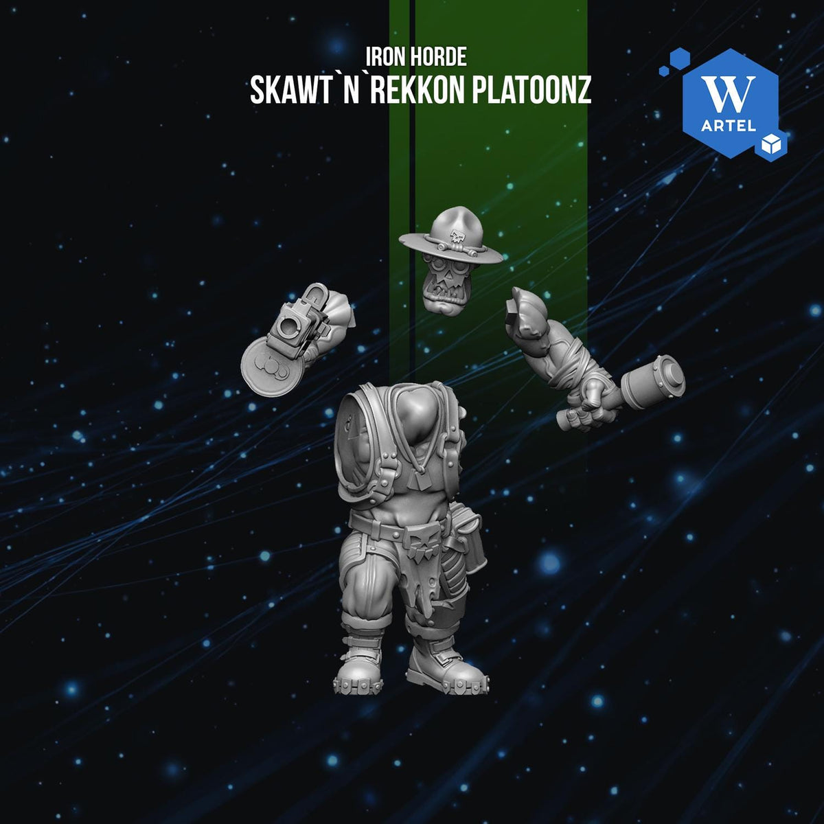 Skawt n Rekkon Platoonz | Artel W | 3d Printed Tabletop Wargames Proxy Model