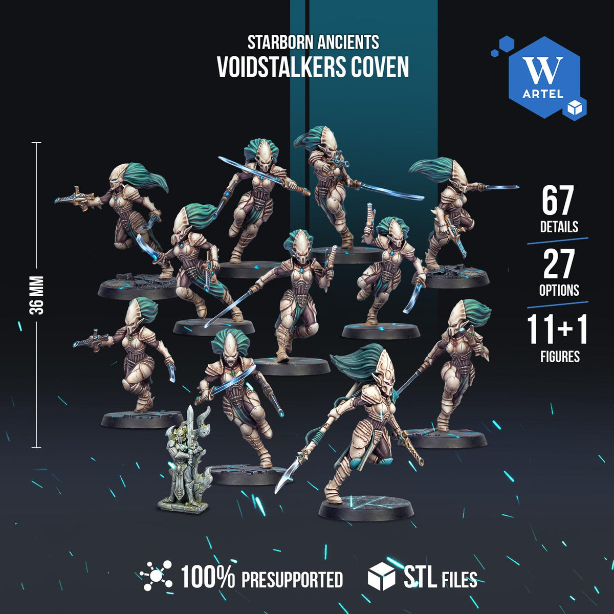 Voidstalkers Coven | Artel W | 3d Printed Tabletop Wargames Model