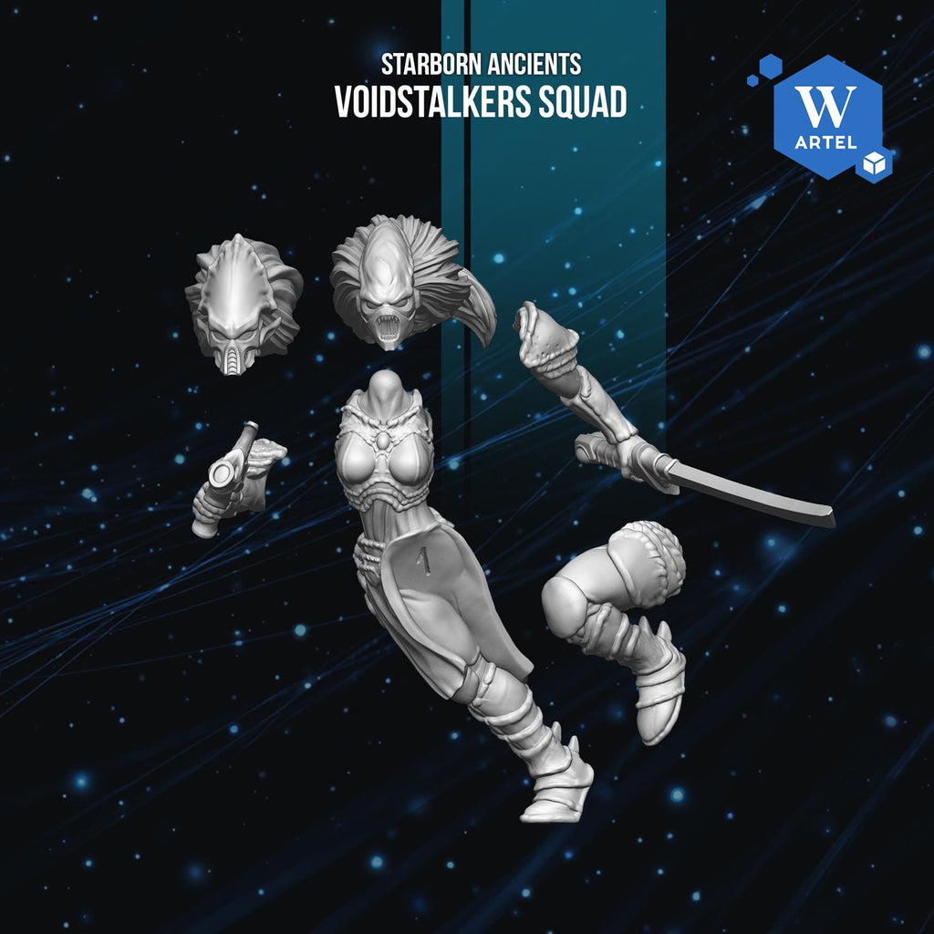Voidstalkers Squad | Artel W | 3d Printed Tabletop Wargames Model