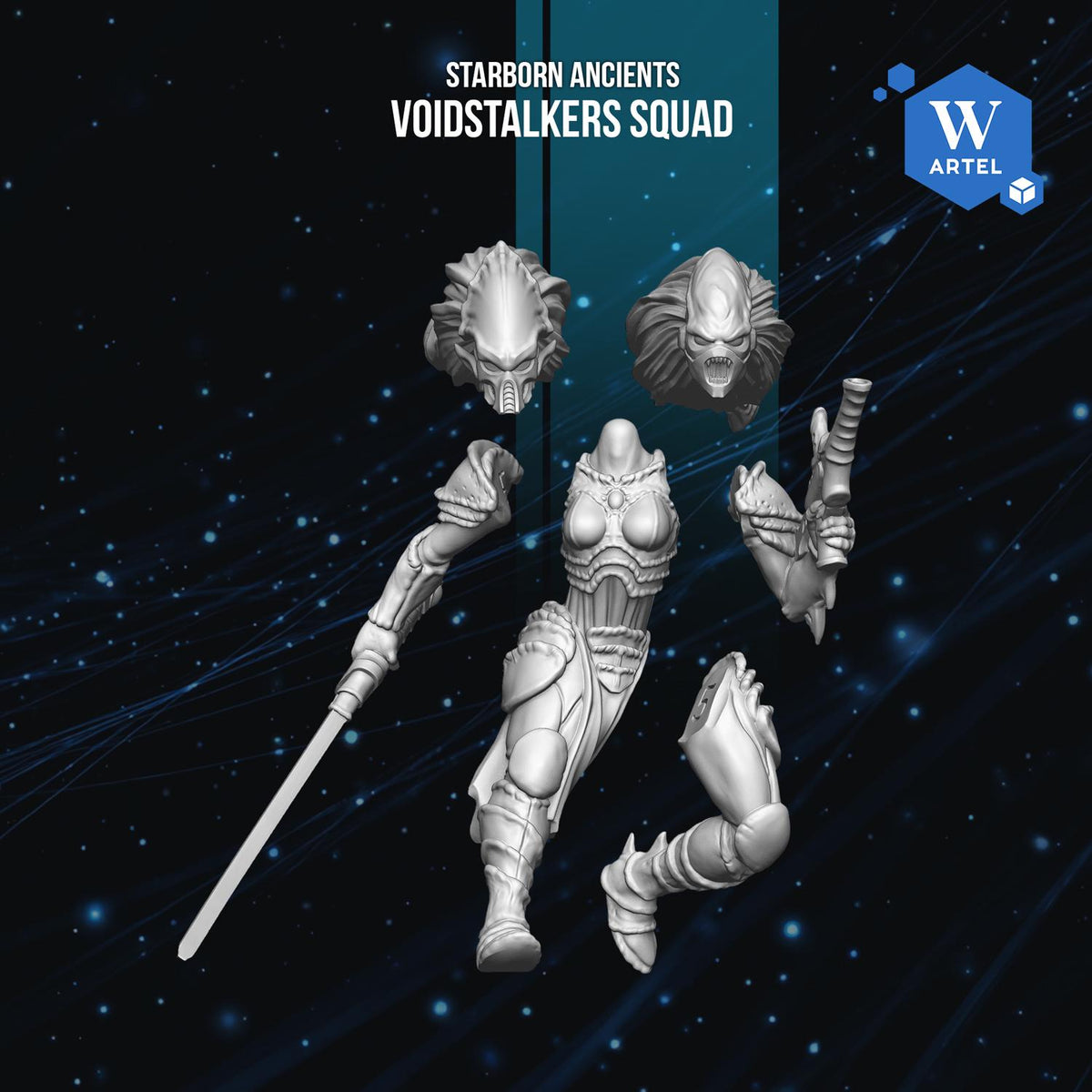 Voidstalkers Squad | Artel W | 3d Printed Tabletop Wargames Model