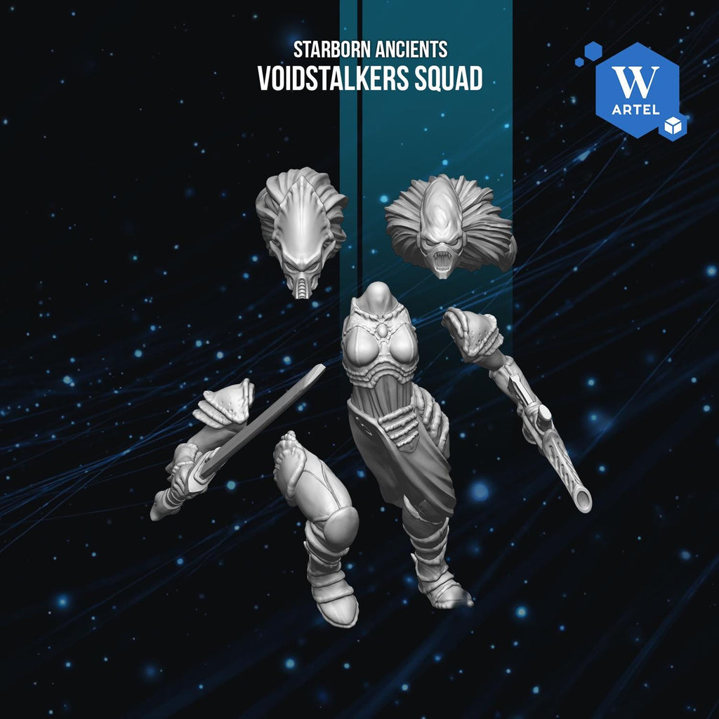 Voidstalkers Squad | Artel W | 3d Printed Tabletop Wargames Model