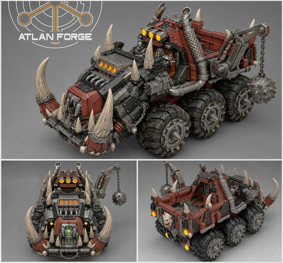 Grokk Tuskhauler - Monster Truck Transport | Atlan Forge | 3d Printed Tabletop Wargames Miniature