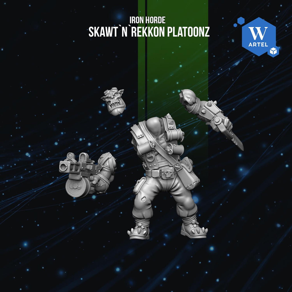 Skawt n Rekkon Platoonz | Artel W | 3d Printed Tabletop Wargames Proxy Model