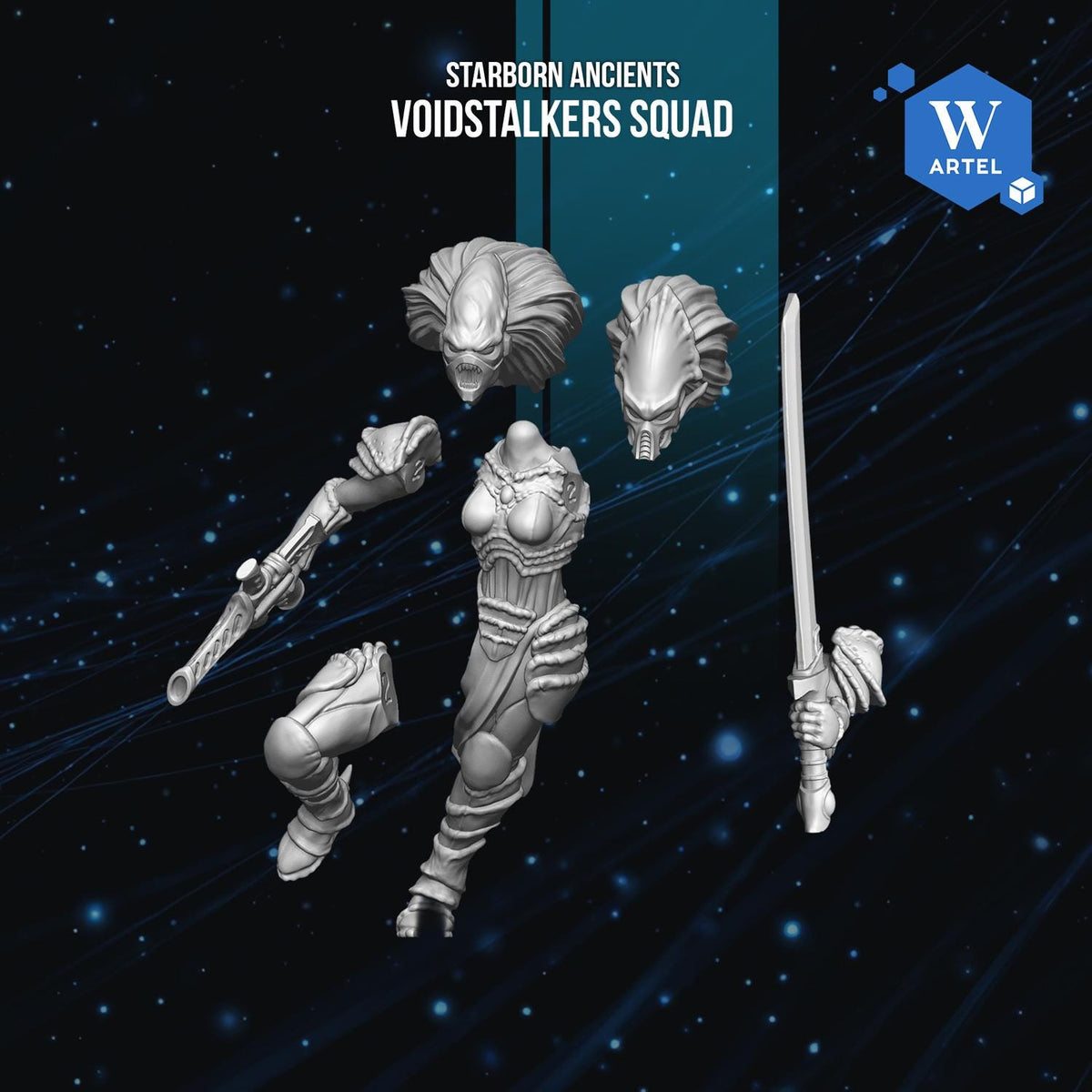 Voidstalkers Squad | Artel W | 3d Printed Tabletop Wargames Model
