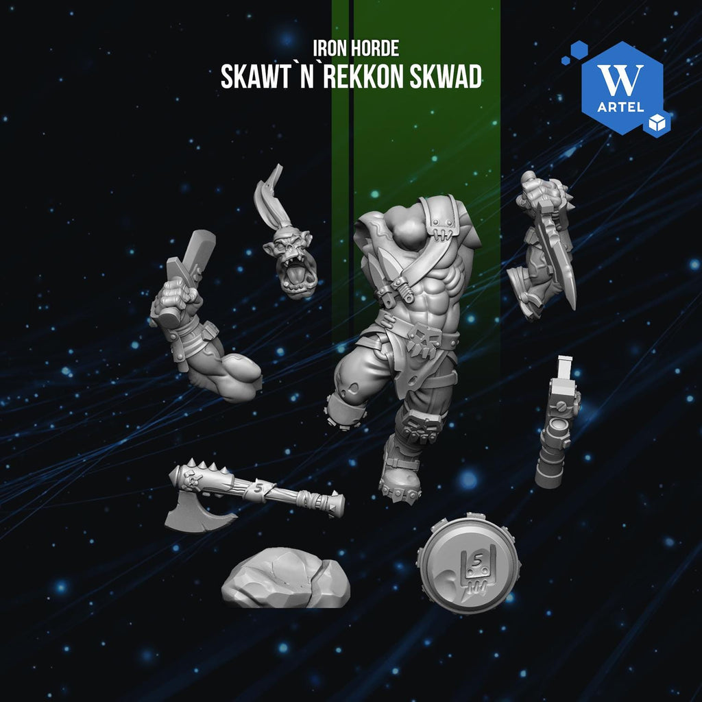 Skawt n Rekkon Skwad | Artel W | 3d Printed Tabletop Wargames Proxy Model