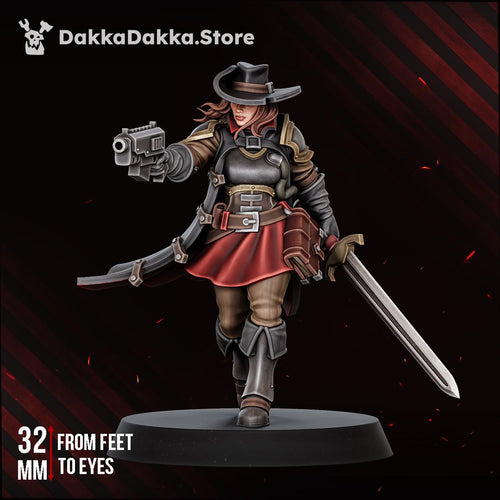 Agentess Kathryn de Cisneros | DakkaDakkaStore Resin Proxies for Table Top Wargaming