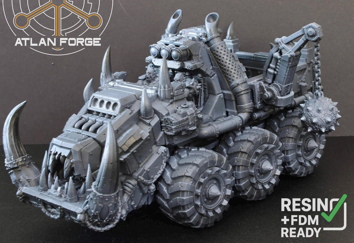 Grokk Tuskhauler - Monster Truck Transport | Atlan Forge | 3d Printed Tabletop Wargames Miniature