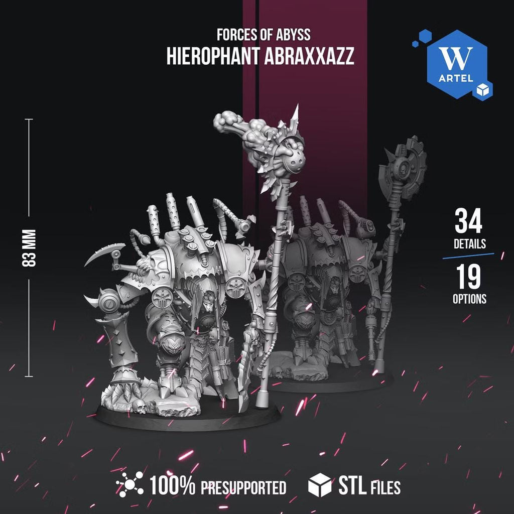 Hierophant Abraxxazz | Artel W | 3d Printed Tabletop Wargames Model
