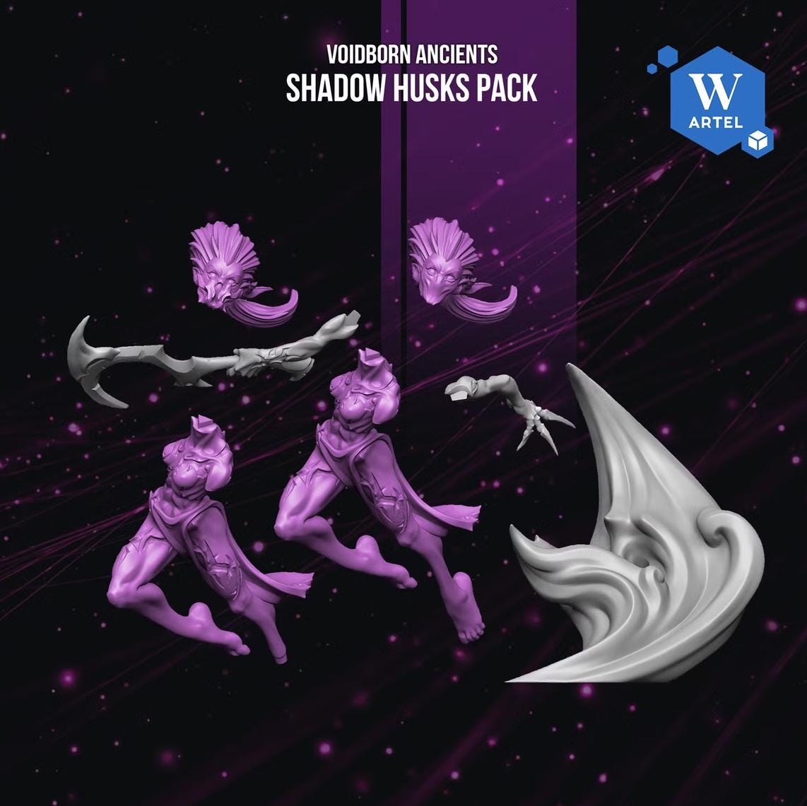Shadow Husks | Artel W | 3d Printed Tabletop Wargames Model