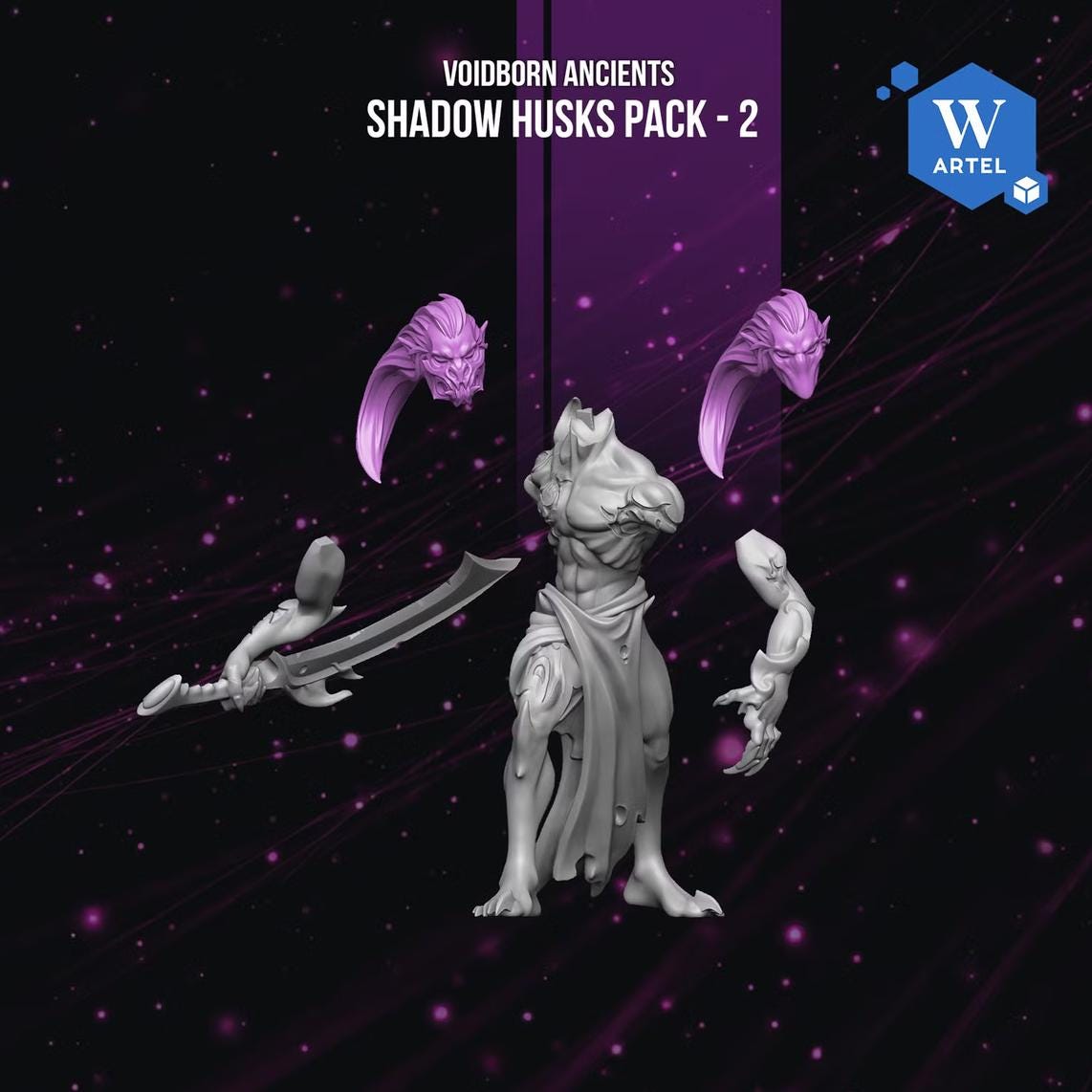 Shadow Husks | Artel W | 3d Printed Tabletop Wargames Model