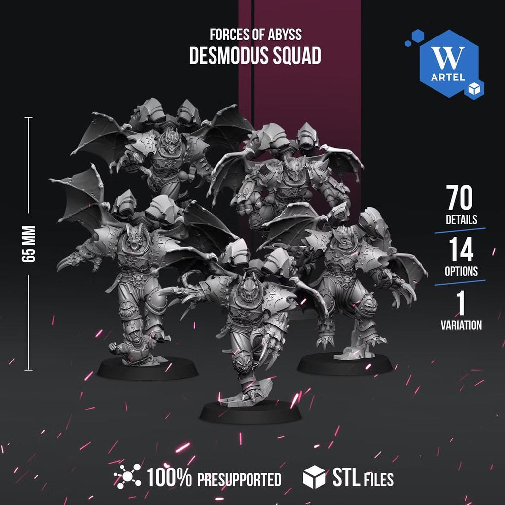 Desmodus Squad | Artel W | 3d Printed Tabletop Wargames Model