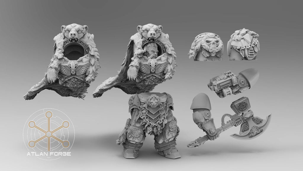 Endre Isklaw on Chariot | Atlan Forge | 3d Printed Tabletop Wargames Model