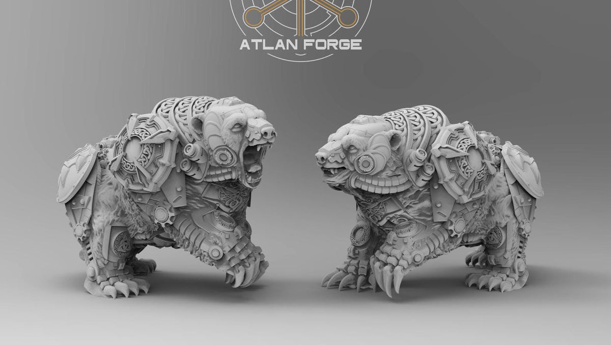 Endre Isklaw on Chariot | Atlan Forge | 3d Printed Tabletop Wargames Model
