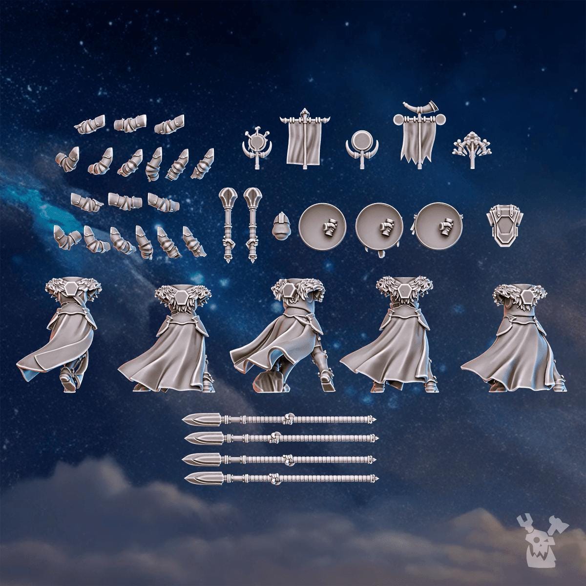 Icewall Squad (Build-Kit) Stormpride | DakkaDakkaStore | 3d Printed Wargames Models